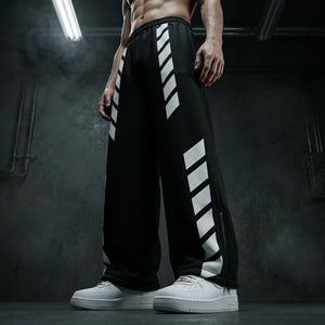 Track Suit Pants - BLACK/WHITE
